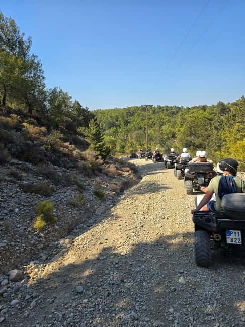Faliraki: Quad Safari Tour - Leaving Faliraki for Rhodes mountain country