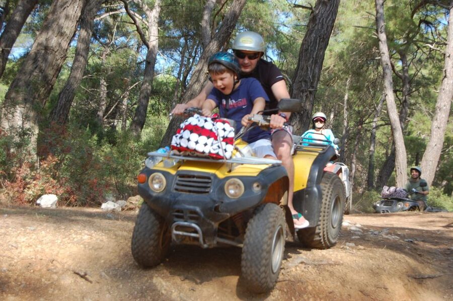 Fethiye: Guided Quad Mountain Safari with Pickup - The forest route: dust, rocks, water, and mud