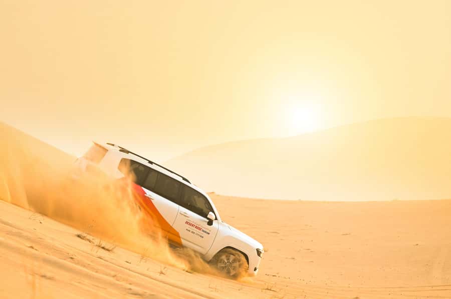 From Abu Dhabi: Dune Bashing Desert Safari - The desert drive from Abu Dhabi