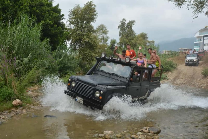 From Alanya: Jeep Safari with Lunch, Dim River & Cave - Water fights, dust, and the fun factor