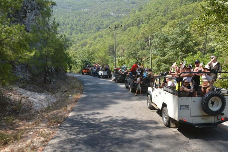 From Alanya: Jeep Safari with Lunch, Dim River & Cave - Çamlıbel’s waterfalls, canyon, and fishing