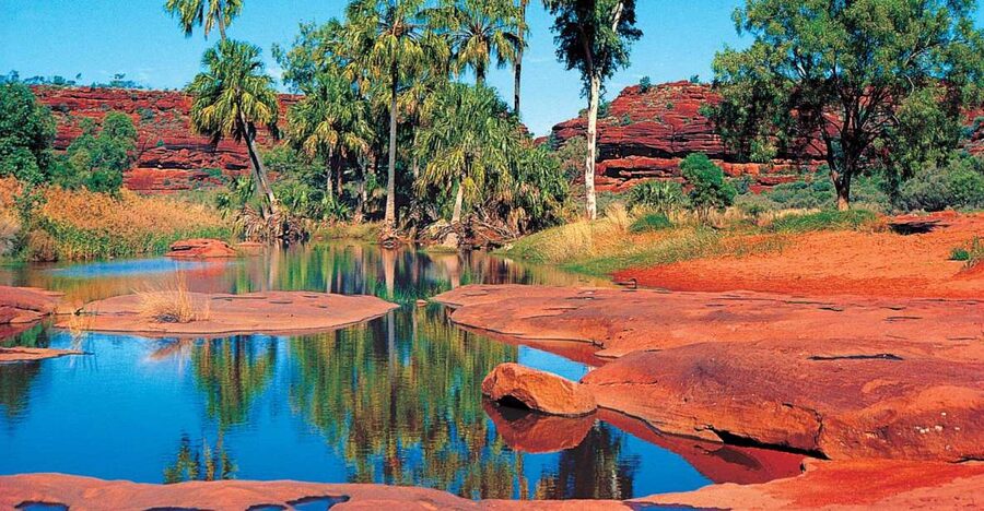 From Alice Springs: Palm Valley 4WD Outback Safari + Picnic - Leaving Alice Springs for Hermannsburg