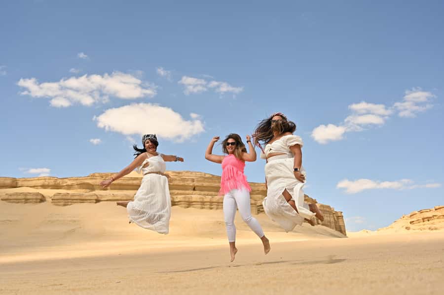 From Cairo: Desert Safari, Camel Ride, Magic Lake, & Lunch - Guides, drivers, and the value of a private group