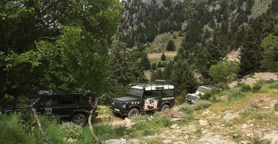 From Chania: White Mountains Land Rover Safari - Reaching the mitato at high elevation