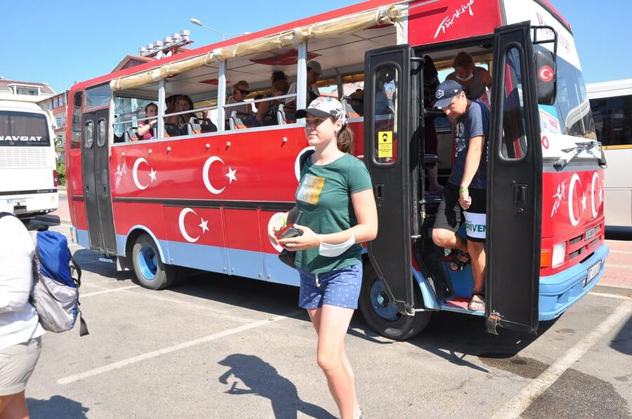 From City of Side: Cabrio Bus Safari & Boat Tour with Lunch - Manavgat Waterfalls and the extra entrance fee