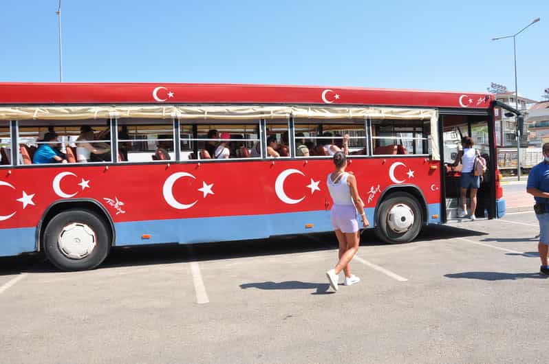 From City of Side: Cabrio Bus Safari & Boat Tour with Lunch - The Cabrio bus and the road into the mountains