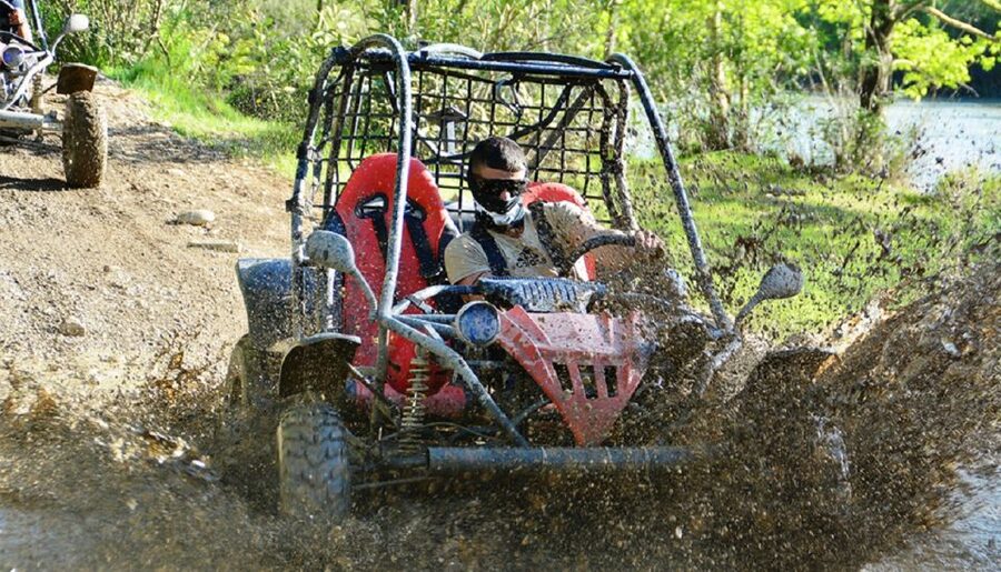 From city of Side: Taurus Mountains Buggy Safari - Three minutes of instruction before the engines start