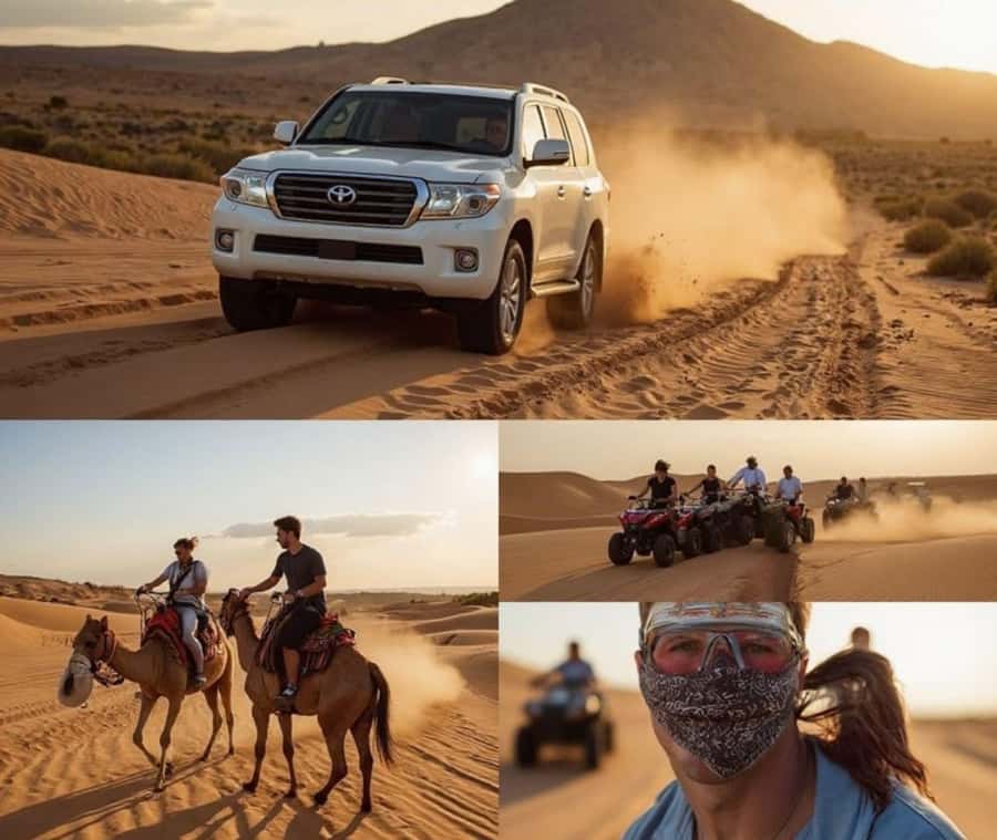 From Doha: Inland Sea Desert Safari with All Activities - Camel riding gives you the slow start