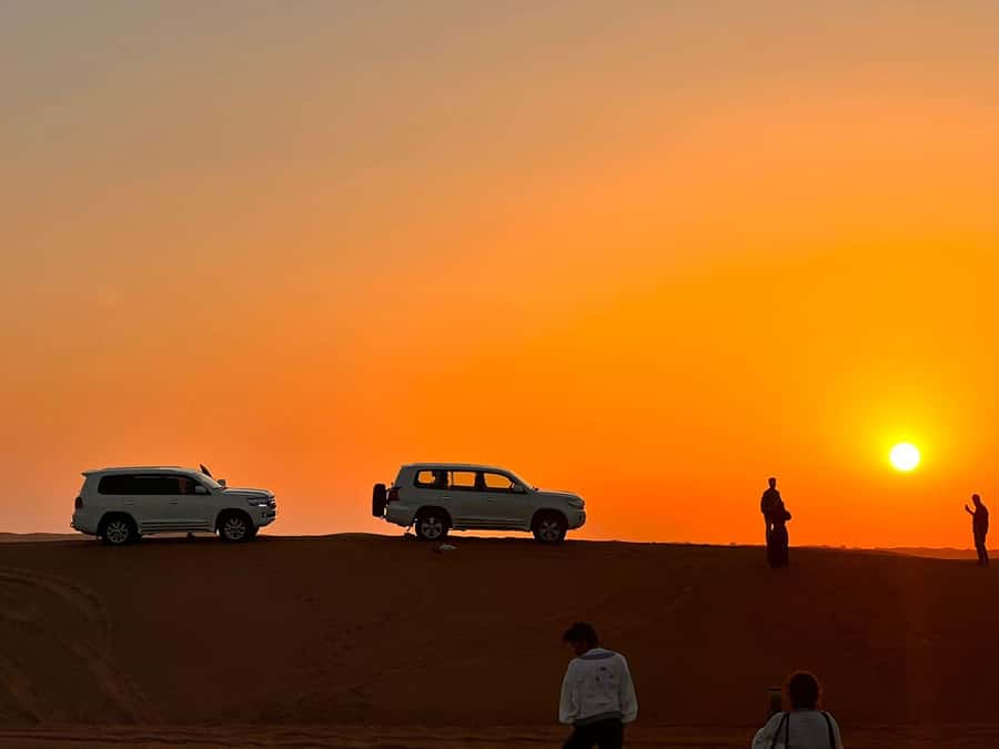 From Doha: Sunrise or Sunset Safari with Sand Boarding - Sunrise or sunset at the Inland Sea