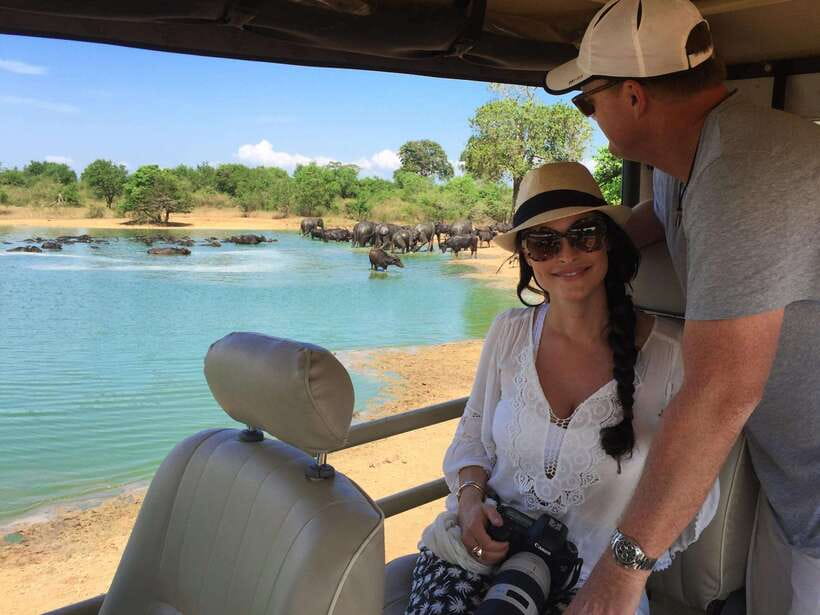 From Ella: Udawalawa Safari and Tangalle/Hiriketiya Transfer - Switching to an open jeep at Udawalawe