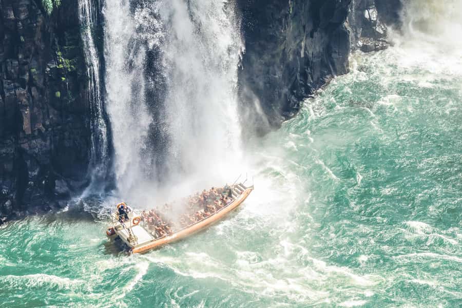 From Foz do Iguazu: Brazil Iguazu Falls & Macuco Safari Boat - What the Macuco Safari boat actually feels like