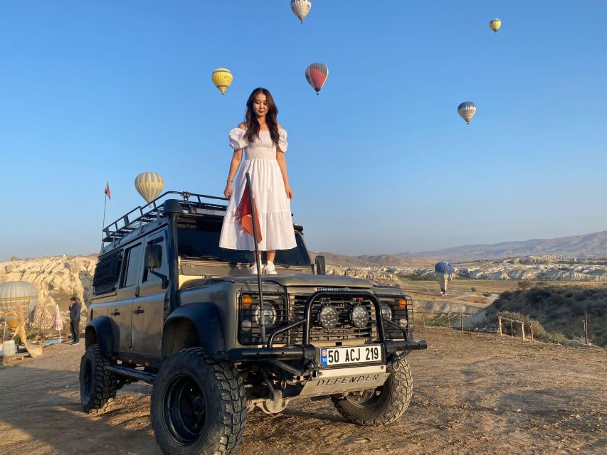 From Göreme: Cappadocia Jeep Safari Tour - Love Valley shows Cappadocia’s tall fairy chimneys