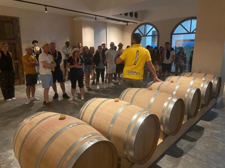From Heraklion: Matala Beach - Caves & winery Full Day tour - What the transport and timing mean
