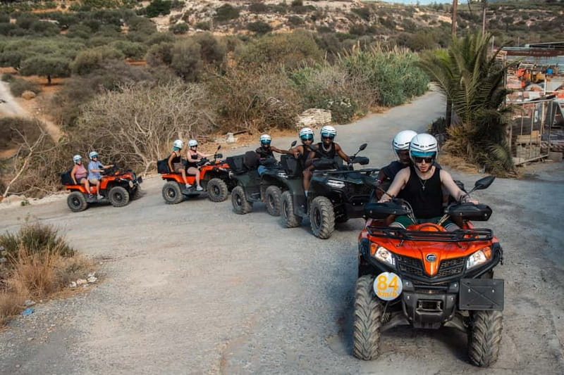 From Heraklion: Quad Safari Wild Crete Evening Tour - Riding the Hersonissos Coast Toward Skotino Cave