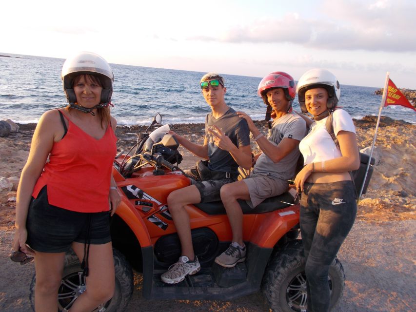 From Hersonissos/Malia: Guided Sunset Quad Safari - From resort pickup to the Cretan hills