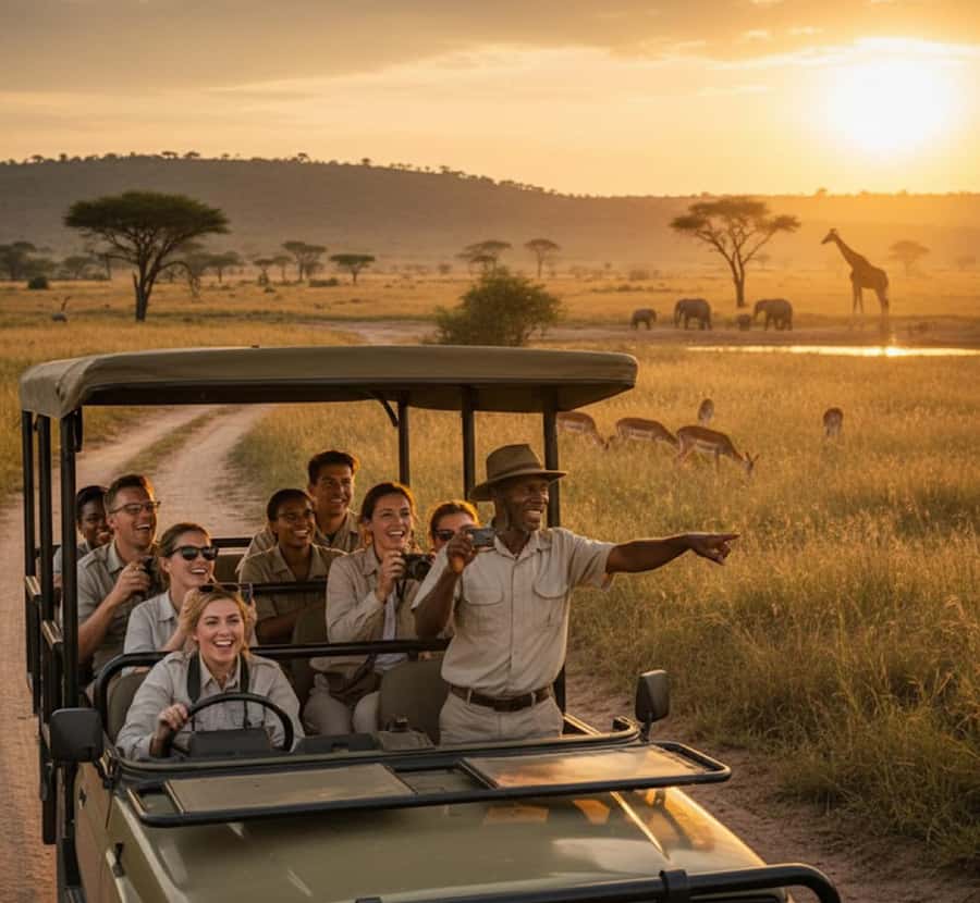 From Johannesburg: Pilanesberg Wildlife Safari - Entering the park and choosing your safari vehicle
