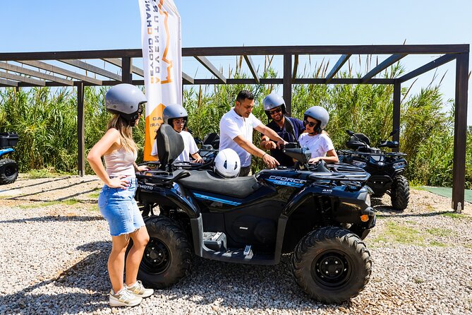 From Kolymbari: Ancient Diktyna & Hidden Beach Quad Safari - Riding across the rough Rodopou Peninsula
