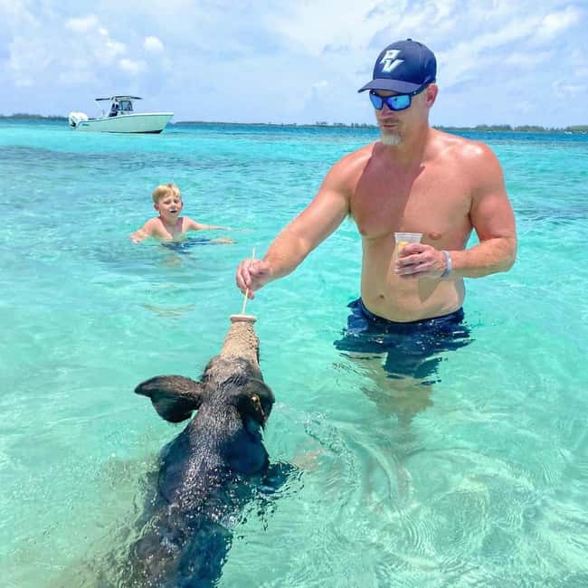 From Nassau: Swim with Pigs Safari - The ride past Atlantis and through the tunnel area