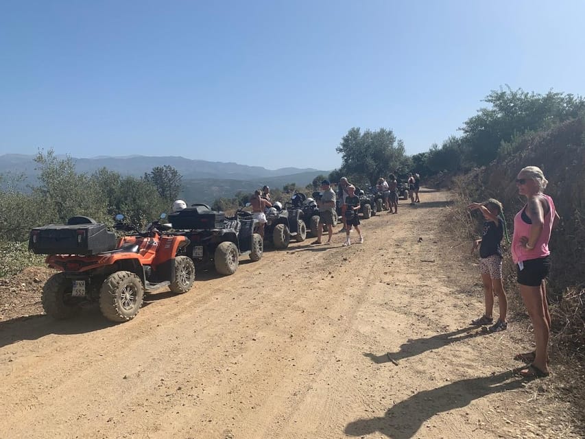 From Platanias: Quad safari with Hotel transfer - The cliffside viewpoint is the payoff