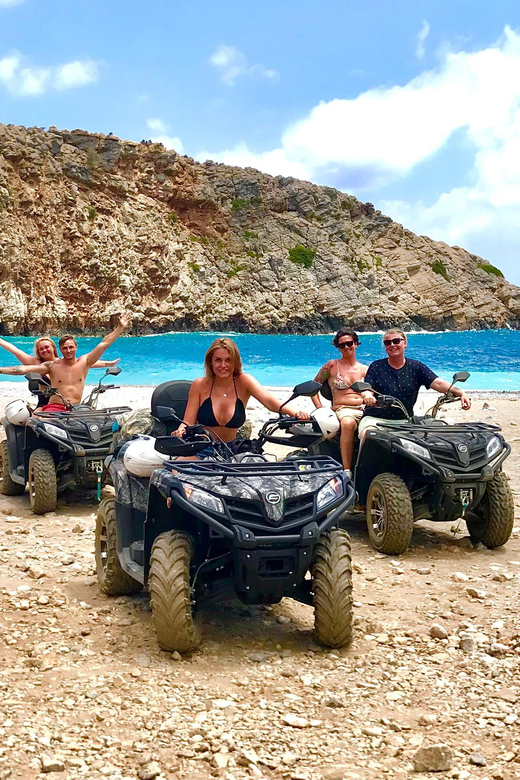 From Platanias: Quad safari with Hotel transfer - What the CFMoto 450 ATV feels like