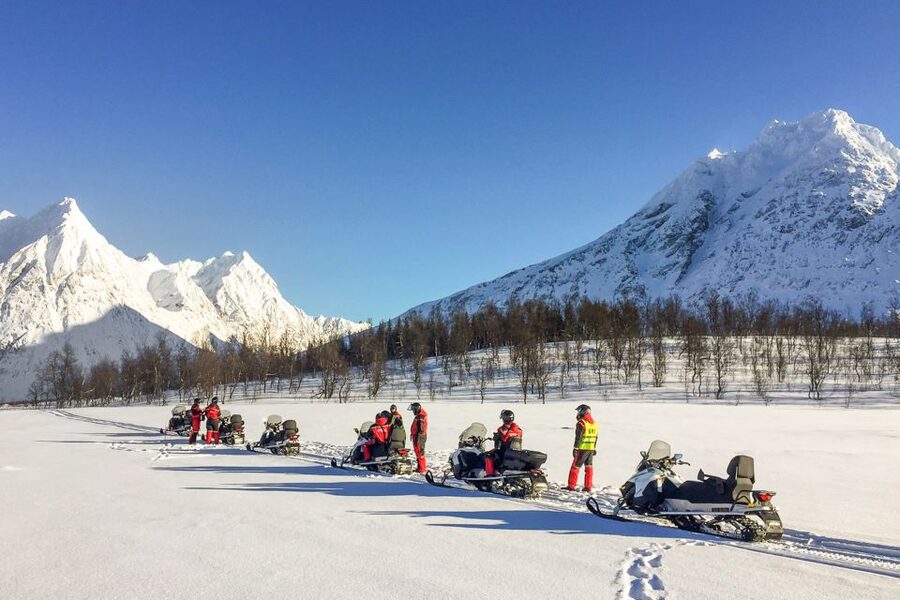 From Tromsø: Snowmobile Safari in the Lyngen Alps - The return trip to Tromsø