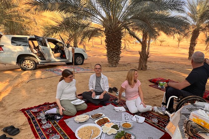 Full Day Liwa Desert Sunset Safari Tour with Lunch at Oasis - Sunset on the high dunes