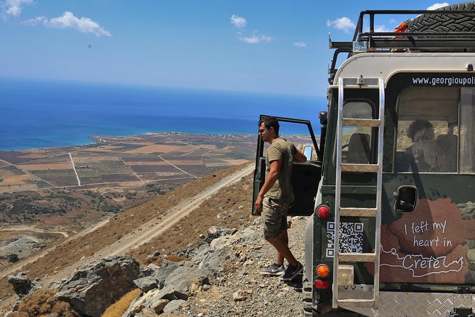 Georgioupolis Safari Off Road Tours Outdoor Activities Land Rover Defender - Imbros Gorge offers one last mountain view