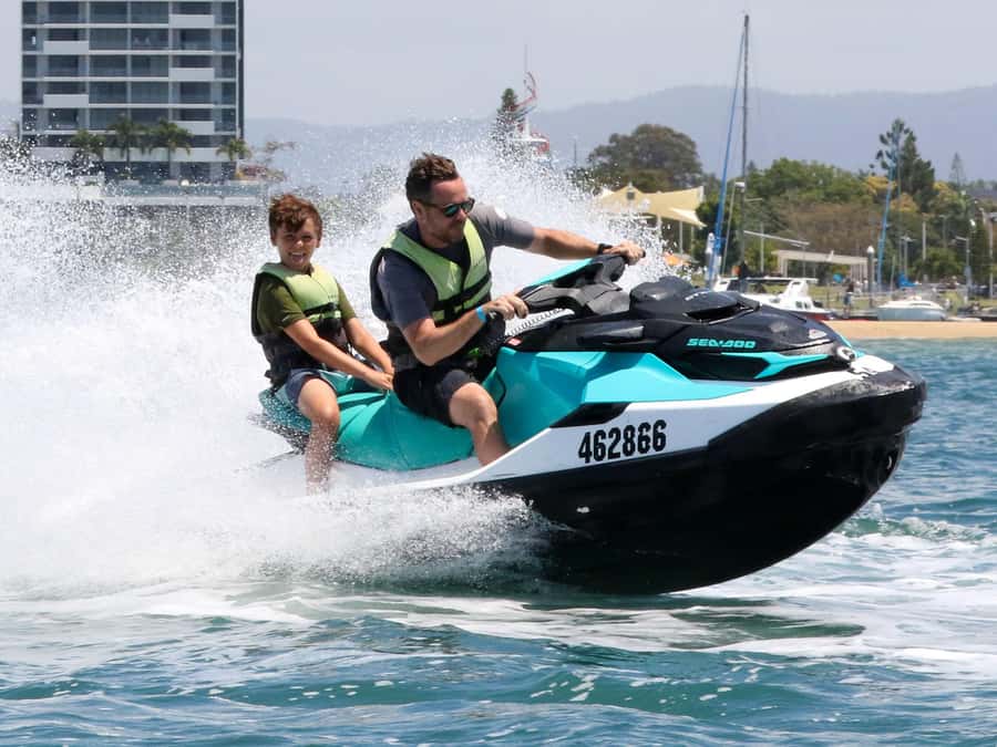 Gold Coast: 1-hour Jet-Ski Safari -No Slow Zones + Free Pics - The safety briefing is more than a formality