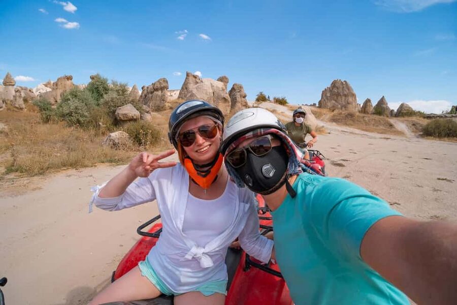 Göreme: Quad Safari through the Sword, Love & Rose Valleys - Sword Valley brings the first taste of off-road riding
