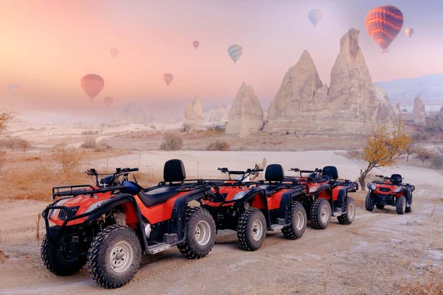 Göreme: Quad Safari through the Sword, Love & Rose Valleys - From hotel pickup to the first throttle