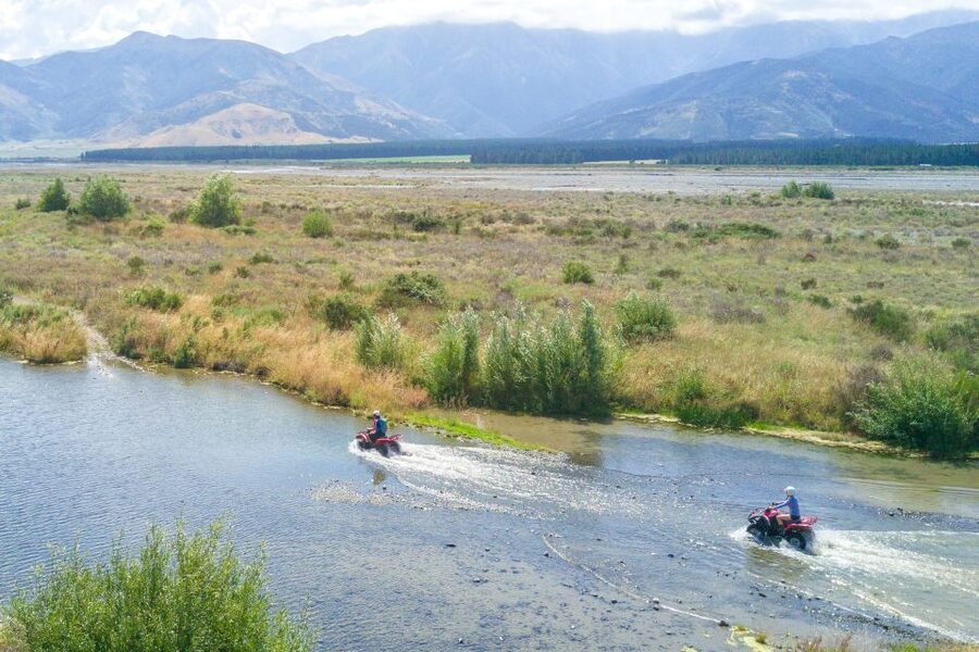 Hanmer Springs 2-Hour Quad Bike Safari - Mountain views between the mud and dust