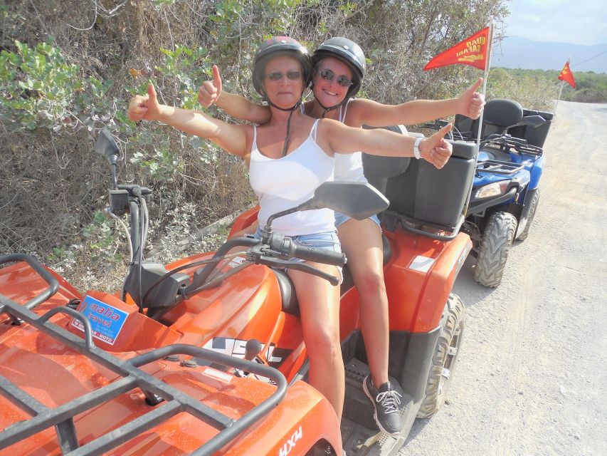 Hersonisos - Malia :off-road quad safari with transfer+Lunch - A first look at Malia Palace