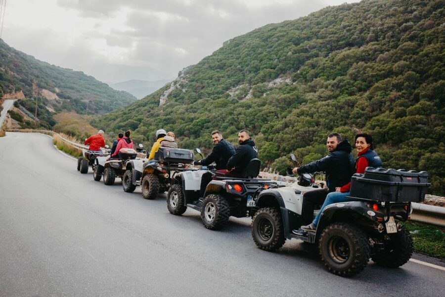 Hersonissos: ATV Quad Bike Safari in the Mountains of Crete - Churches, sheep, and the stop in Karouzanos
