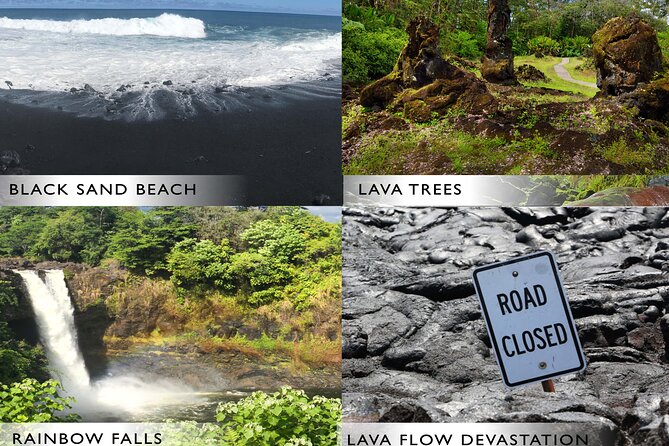 Hilo Shore Excursion: Volcano Safari Lava Caves & Black Sand - From Hilo port to Rainbow Falls
