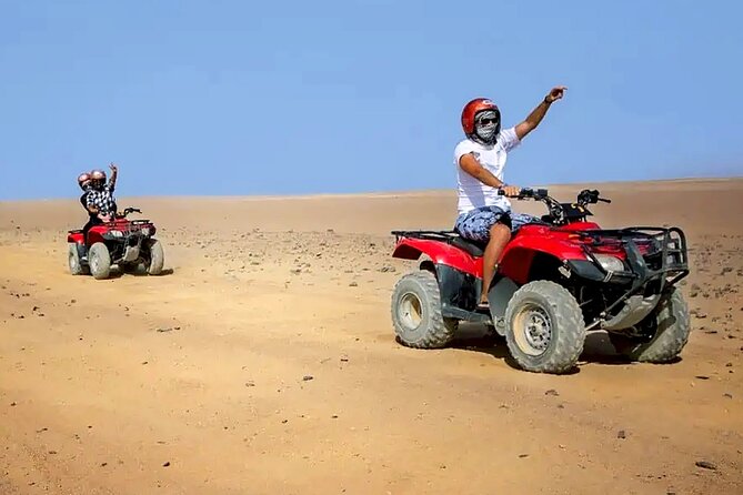 Hurghada Desert Safari Experience, ATV Quad, Camel Ride & Dinner - Sunset dinner and the evening show