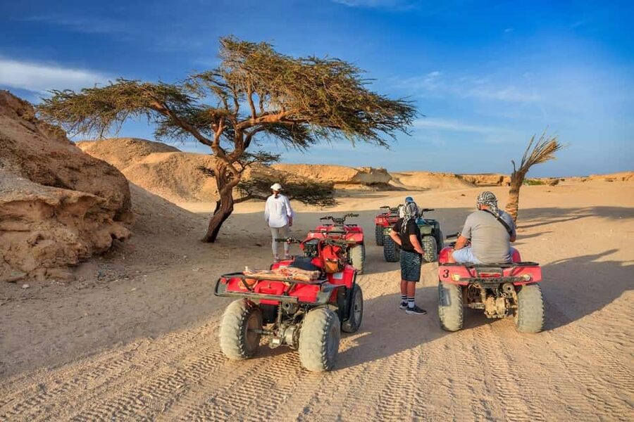 Hurghada: Mega Jeep safari, ATV & Bedouin vibe, and Dinner - A full desert sampler for $34