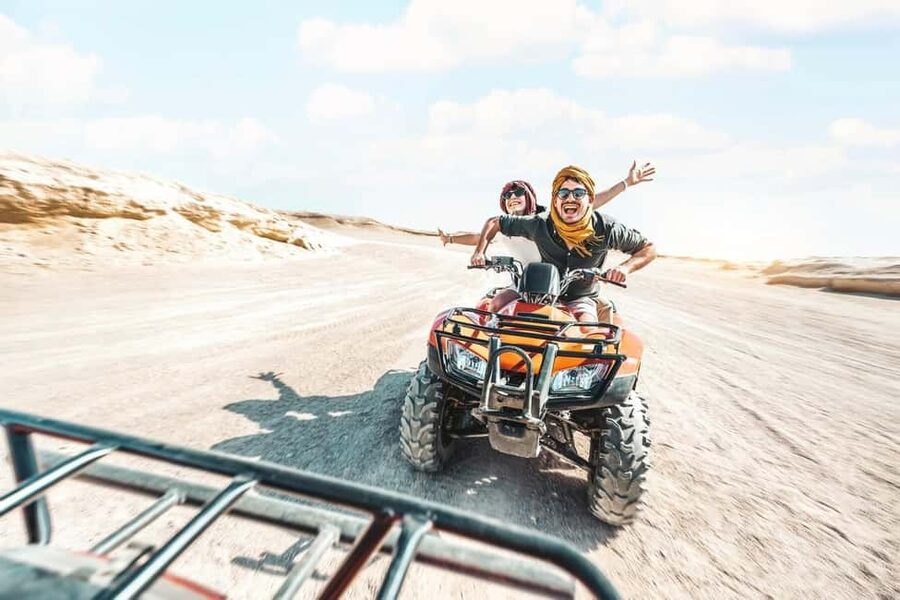 Hurghada: Mega Jeep safari, ATV & Bedouin vibe, and Dinner - Leaving Hurghada for the open desert