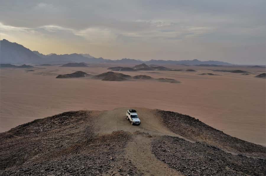 Hurghada: Quad Bike, Buggy, Jeep Safari, Camel Ride & Dinner - Dinner with rice, grilled meat, salads, and fruit