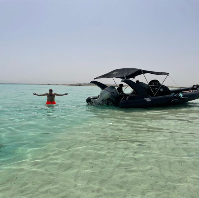 Hurghada: Safari ATV Quad & Speedboat to Orange bay island - Orange Bay and the 1.5-hour island stop