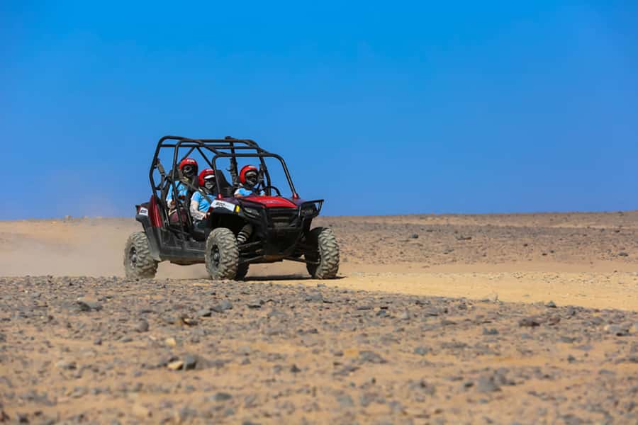 Hurghada: Sunset Desert Safari by Dune Buggy - Getting ready at the buggy base
