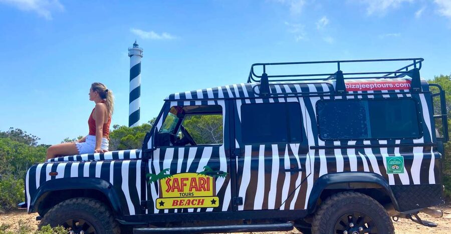 Ibiza Safari Private – Hidden Beaches, Caves & Snorkeling - Riding Ibiza in a Land Rover Defender