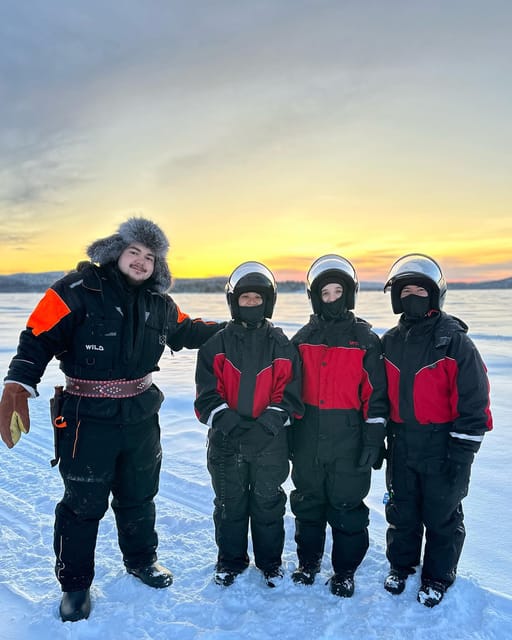 Ivalo: Snowmobile Safari, Meet and Feed Reindeers with Lunch - A gentle first ride from central Ivalo