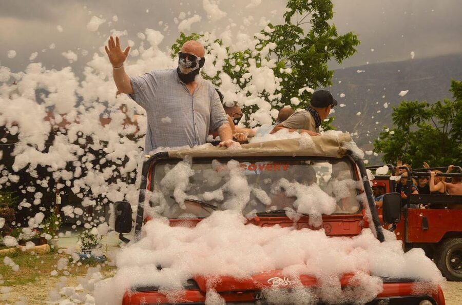 Jeep Safari-Lunch-Boat-Canyon-Waterfall-Foam,Water Party - Foam, music, and the party side of the tour