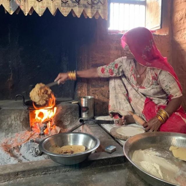 Jodhpur: Desert Camel and Jeep Safari with Traditional Food - Camel riding at sunset