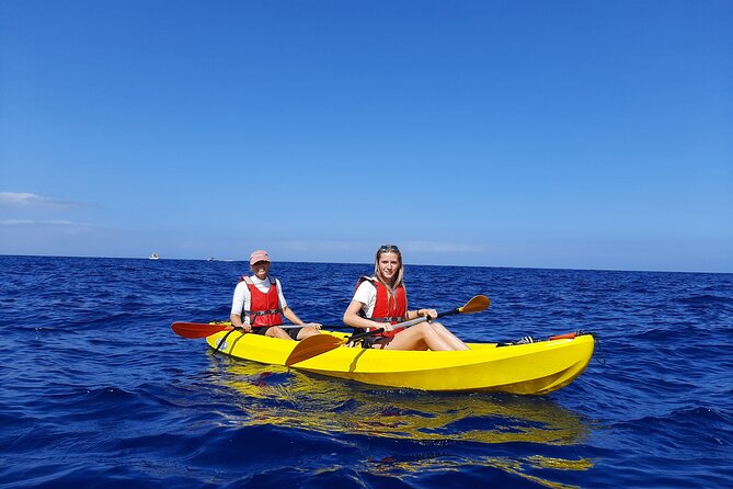Kayak Safari with Dolphin and Turtle Watching in Guaza - Paddling below the Guaza cliffs