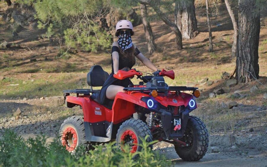 Kemer: Quad Safari Experience - Rocky tracks and canyon water near Kemer