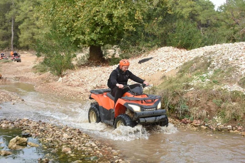Kemer Quad Safari: Thrilling Off-Road Adventure - Forest tracks, streams, and loose rock