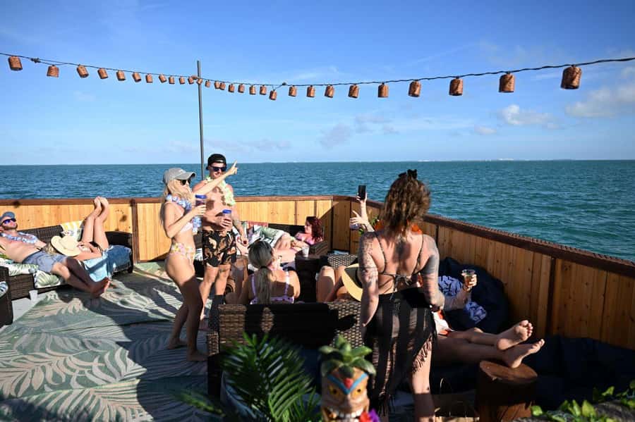Key West: Sandbar Safari Tiki Cruise - What you can do once the boat anchors
