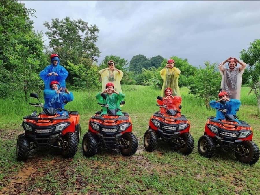 KhaoSok: Green Trails ATV Safari in Khao Sok - The route: plantations, forest tracks, and water