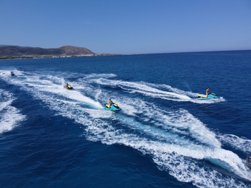 Kolymvari - Afrata & Menies Jet Ski Safari - Afrata Beach after about 15 minutes
